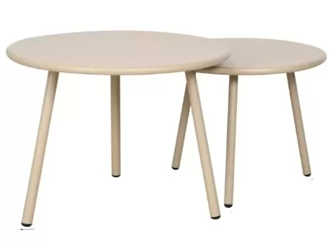 Mesa de Centro/Lateral em Alumínio Fendi | Summer - Alt. 40 cm X ø 50 cm