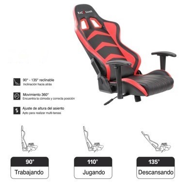 Cadeira PC Gamer Racer Profissional - Preto / Vermelho. A melhor cadeira PC Gamer. Qualidade excepcional! MXRacer Preto/Vermelho