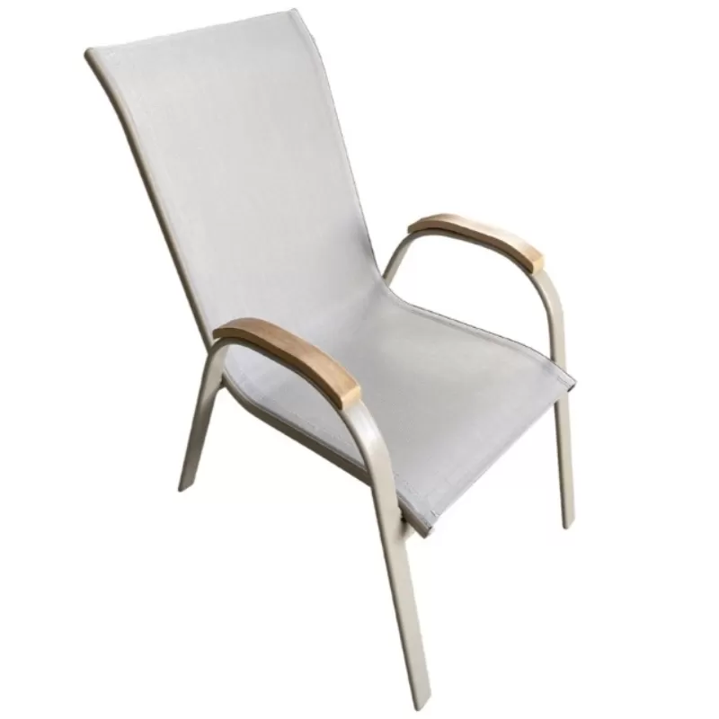 Cadeira Para Piscina Summer - Alumínio Fendi, Tela Sling Fendi | Empilhável